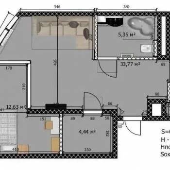 Сдается Многокомнатная квартира, 67 м²
