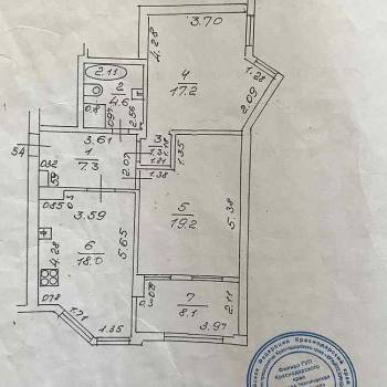 Сдается Многокомнатная квартира, 67,6 м²