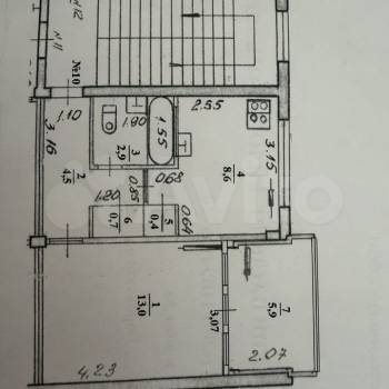 Продается 1-комнатная квартира, 36 м²