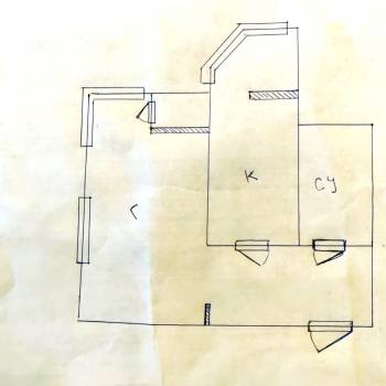 Продается 1-комнатная квартира, 43,1 м²