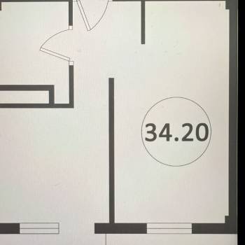 Продается 1-комнатная квартира, 34 м²