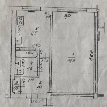 Продается 1-комнатная квартира, 30 м²