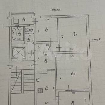 Продается 3-х комнатная квартира, 72 м²