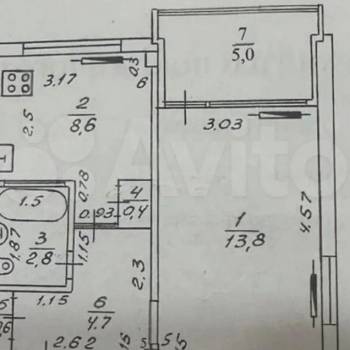 Продается 1-комнатная квартира, 32 м²