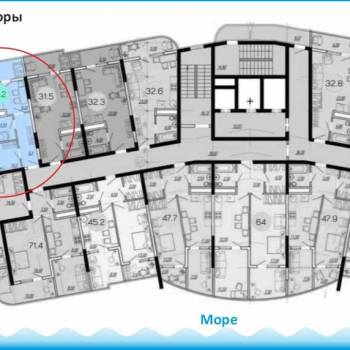 Продается 1-комнатная квартира, 45,2 м²