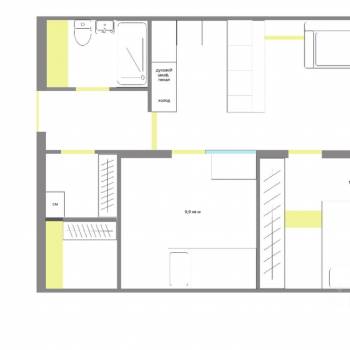 Продается 2-х комнатная квартира, 60 м²