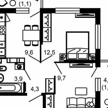 Продается 2-х комнатная квартира, 42,5 м²