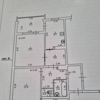 Продается 2-х комнатная квартира, 50 м²