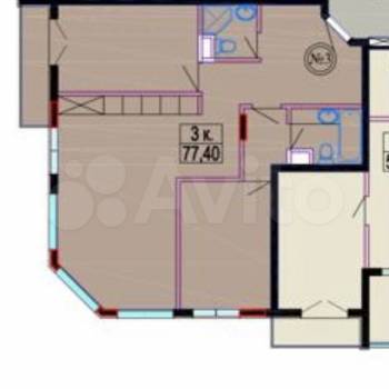 Продается 3-х комнатная квартира, 74,5 м²