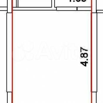 Продается 1-комнатная квартира, 25,1 м²