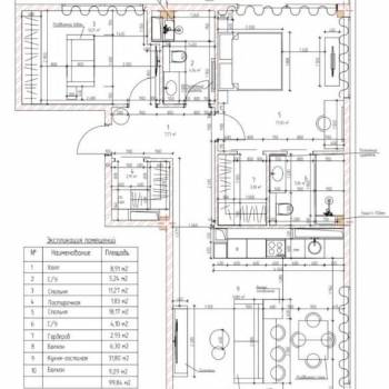Продается 3-х комнатная квартира, 100 м²