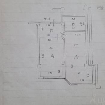 Сдается 2-х комнатная квартира, 53,3 м²