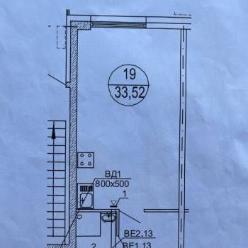 Продается 1-комнатная квартира, 33,5 м²