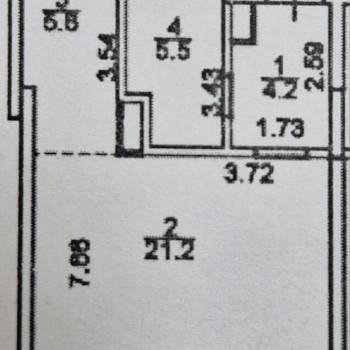 Продается 1-комнатная квартира, 36,5 м²
