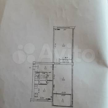 Продается 2-х комнатная квартира, 48,3 м²