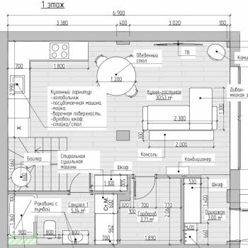 Продается 1-комнатная квартира, 80 м²