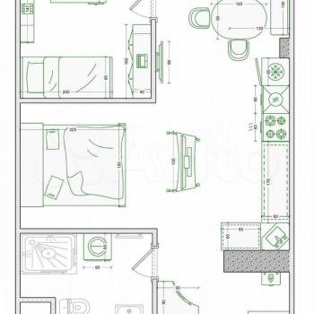 Продается 2-х комнатная квартира, 43,5 м²