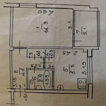 Продается 1-комнатная квартира, 36 м²