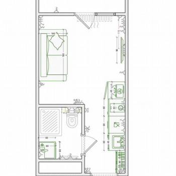 Продается 1-комнатная квартира, 18,1 м²