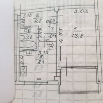 Продается 1-комнатная квартира, 30,7 м²