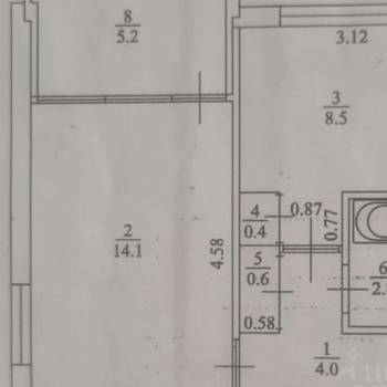 Продается 1-комнатная квартира, 33 м²