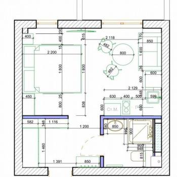 Сдается 1-комнатная квартира, 32 м²