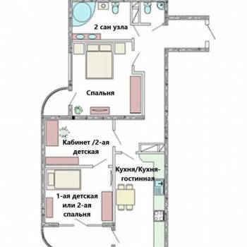 Продается 3-х комнатная квартира, 85,5 м²