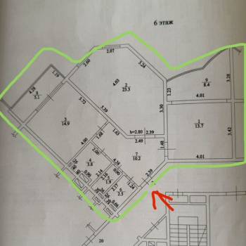 Продается 2-х комнатная квартира, 83,8 м²