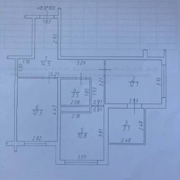Продается 2-х комнатная квартира, 56,3 м²