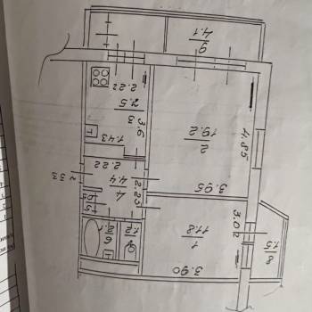 Продается 2-х комнатная квартира, 52,3 м²