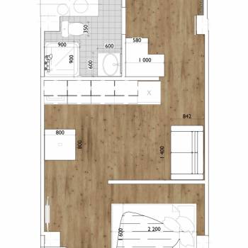 Продается 1-комнатная квартира, 30,1 м²