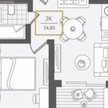 Продается 2-х комнатная квартира, 41 м²
