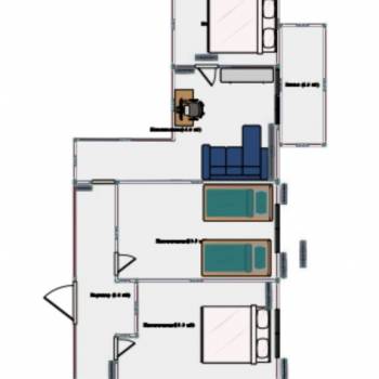 Сдается Многокомнатная квартира, 78 м²