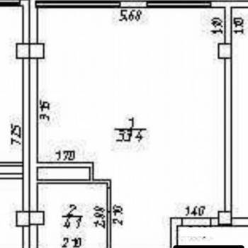 Продается 1-комнатная квартира, 37,5 м²
