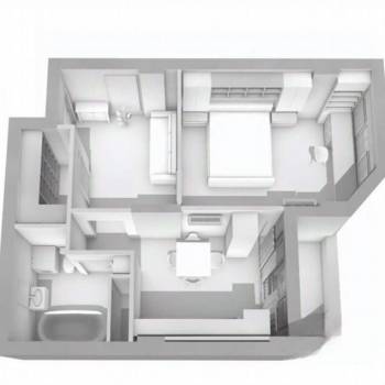 Продается 1-комнатная квартира, 50,2 м²