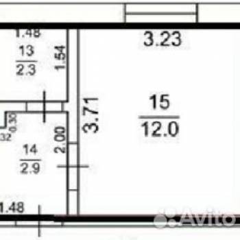 Продается 1-комнатная квартира, 17,2 м²