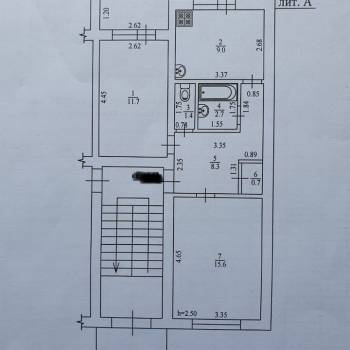 Продается 2-х комнатная квартира, 60 м²