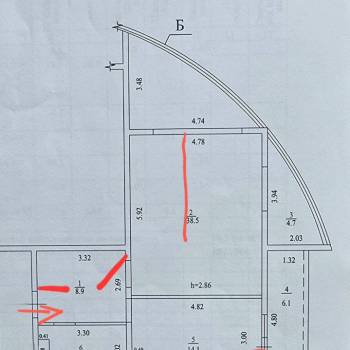 Продается 3-х комнатная квартира, 78 м²
