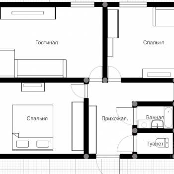 Продается 3-х комнатная квартира, 66 м²