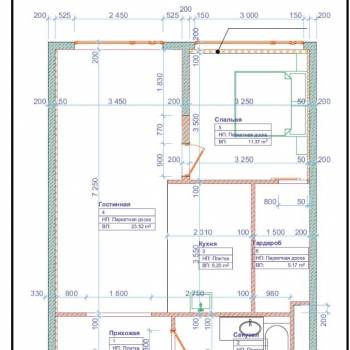 Продается 2-х комнатная квартира, 61 м²