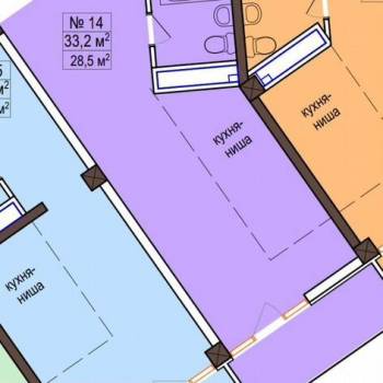 Продается 1-комнатная квартира, 33,4 м²