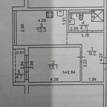 Продается 2-х комнатная квартира, 41,7 м²
