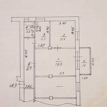 Продается 2-х комнатная квартира, 50 м²