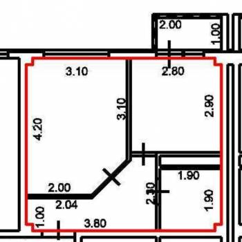 Продается 1-комнатная квартира, 29,7 м²