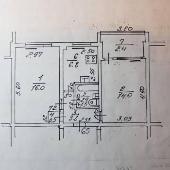 Продается 2-х комнатная квартира, 46,4 м²