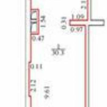 Продается 1-комнатная квартира, 30,3 м²
