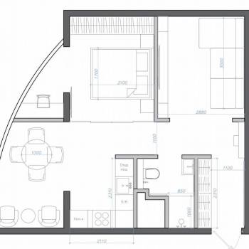 Продается 1-комнатная квартира, 48,8 м²