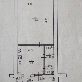 Продается 2-х комнатная квартира, 37,1 м²