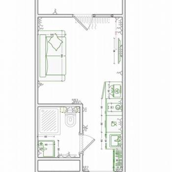 Продается 1-комнатная квартира, 18,1 м²