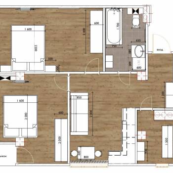 Продается 2-х комнатная квартира, 57 м²